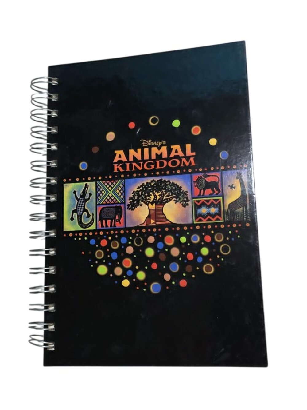 Disney Parks Exclusive Animal Kingdom Black Safari Tree of Life Spiral Notebook